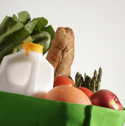 A bag of groceries