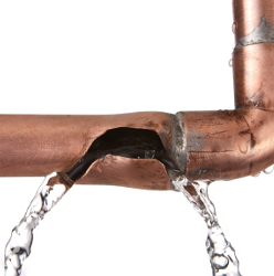 A leaking pipe